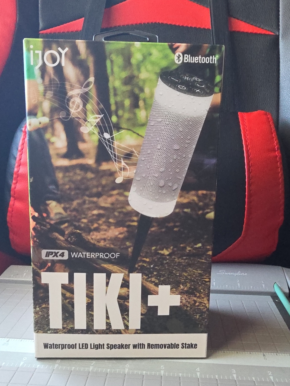 iJoy TIKI+ Waterproof Bluetooth Portable Speaker - White